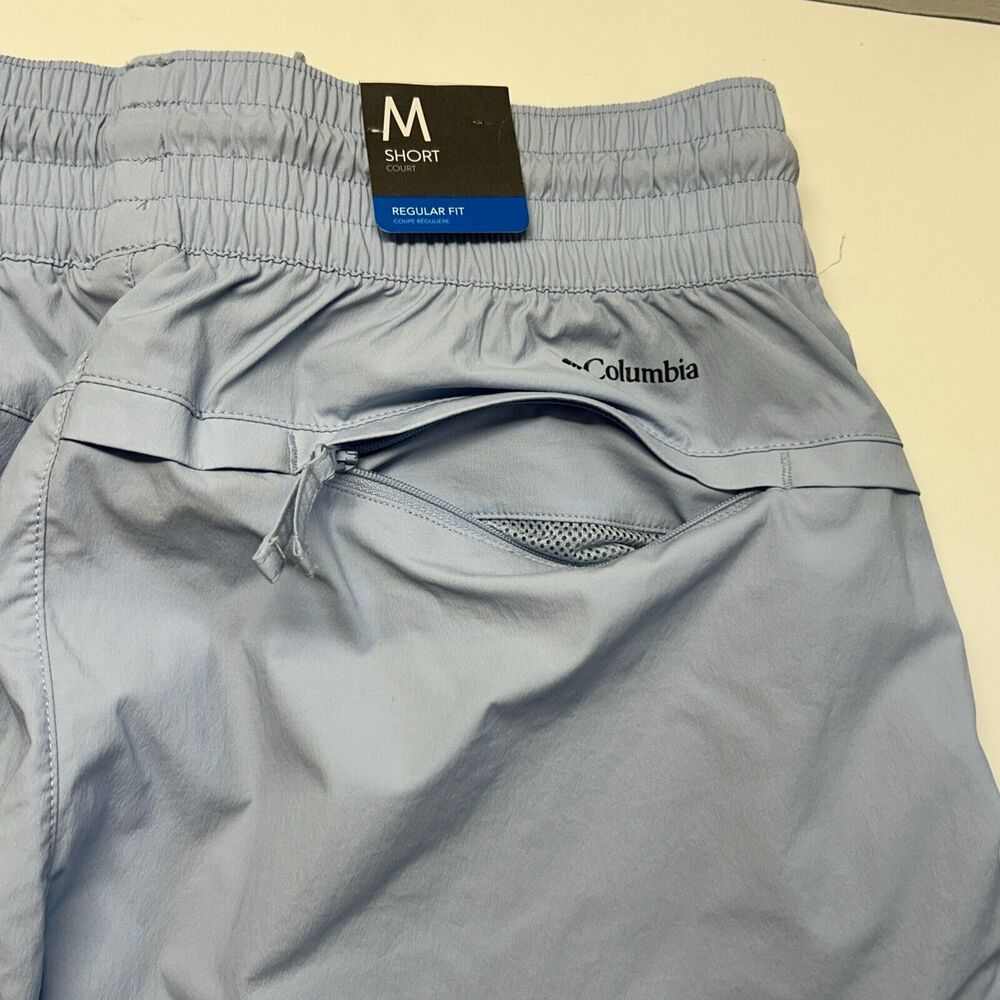 NWT Columbia Women's Boundless Trek Active Shorts - 3” Inseam Size M Light Blue - Picture 7 of 8